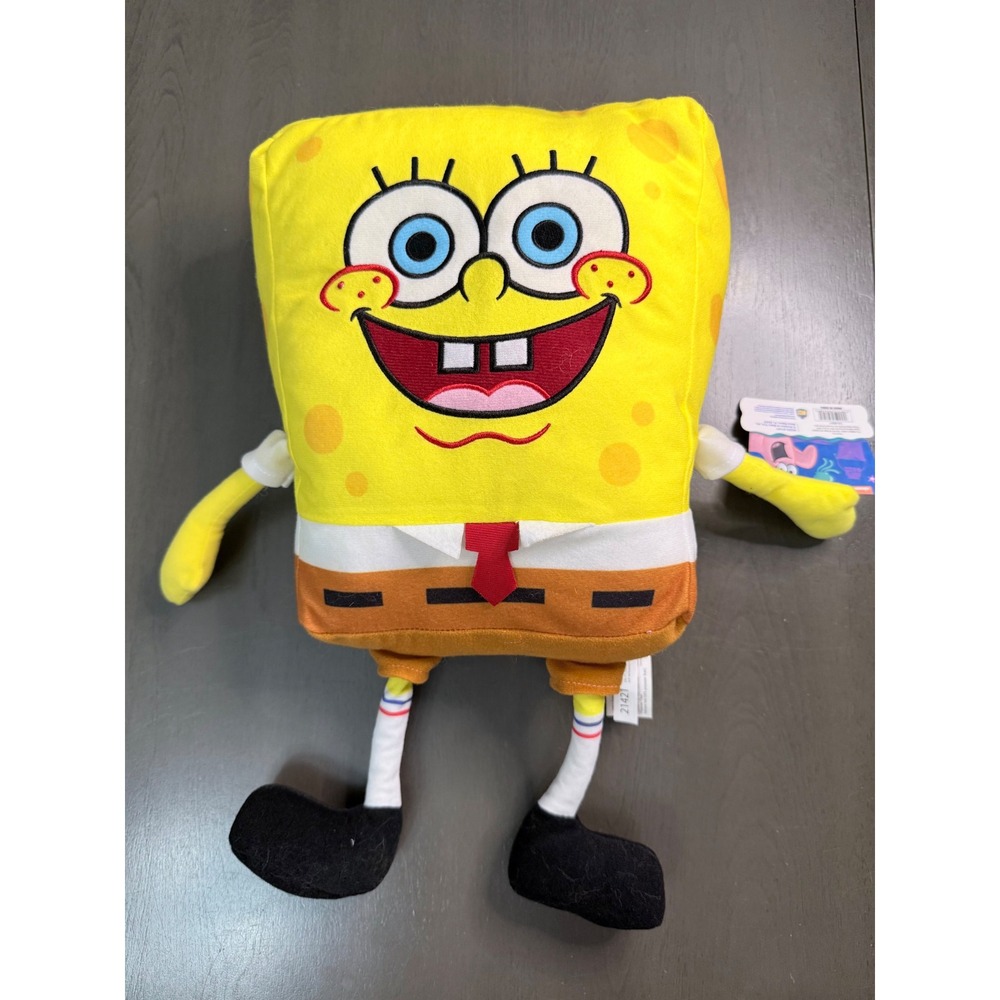 Nickelodeon SpongeBob SquarePants Plush Stuffed Animal Toy NWT Yellow 12 Inch